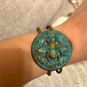 Gorgeous, unique, handmade in NC bee bracelet